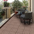 thumbnail image 6 of Wood Plastic Composite Deck Tiles Set of 20, Sustainable Composite Decking Resist Rust, Water, Weather, Easy to DIY & Maintain, Ideal for Patios, Balconies, Rooftops, Coffee Color, 6 of 12