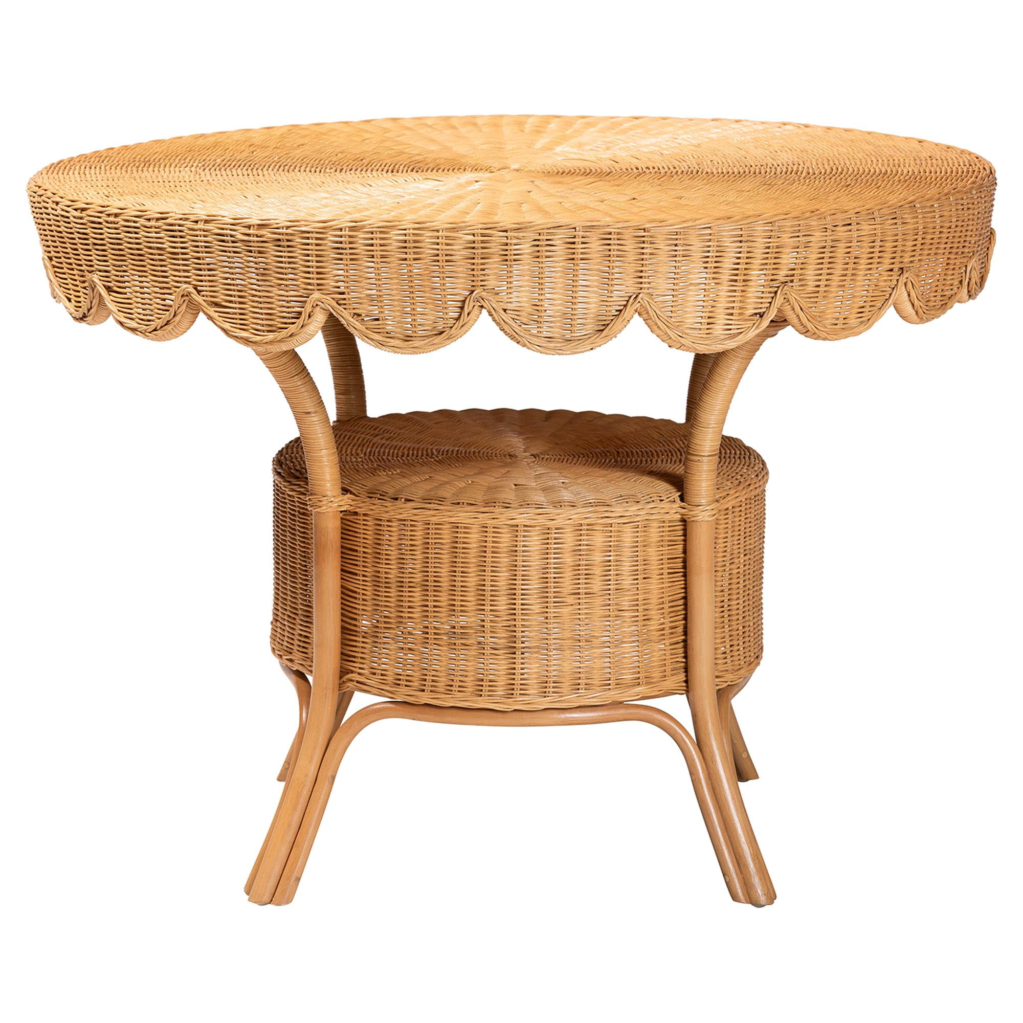 bali & pari Abena Boho Dining Table, Light Honey