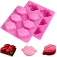 thumbnail image 1 of Hot Lips Molds Silicone For Soap,Large 3D Sexy Red Lip Kisses Collection Silicone Molds For Chocolate Chocolate Bomb Soap Bath Bomb Candle Wax Cake Decoration,Valentine Wedding Party Baking Mold, 1 of 6
