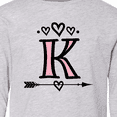 thumbnail image 4 of Inktastic Letter K Monogram Tribal Arrow Long Sleeve Youth T-Shirt, 4 of 5