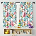 thumbnail image 5 of Blackout Kids Curtains,Pioneer Flower Floral Print Pattern Childrens Insulated Curtains Set Of 2,Bedroom Essentials,Toddler Room Decor 42"x54", 5 of 5