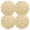 Yellow, variant on Ryvnso Wheat Summer Round Plate Mats Dining Table Placemat Set of 4 for Holiday Decoration