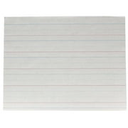 School Smart Red & Blue Newsprint Paper, 1 Inch Ruled, 11 x 8-1/2 Inches, 500 Sheets