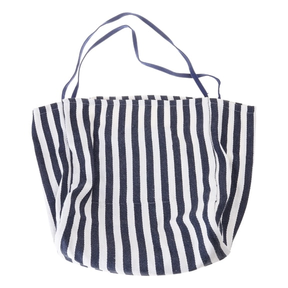 Yokua Practical Striped Canvas Bag Bag for Women Large Capacity Shoulder Handbag