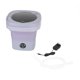 thumbnail image 1 of 8L Mini Foldable Washing Machine Portable Underwear Laundry Machine for Dormitory Apartment Hotels US Plug 110?220v Violet, 1 of 5
