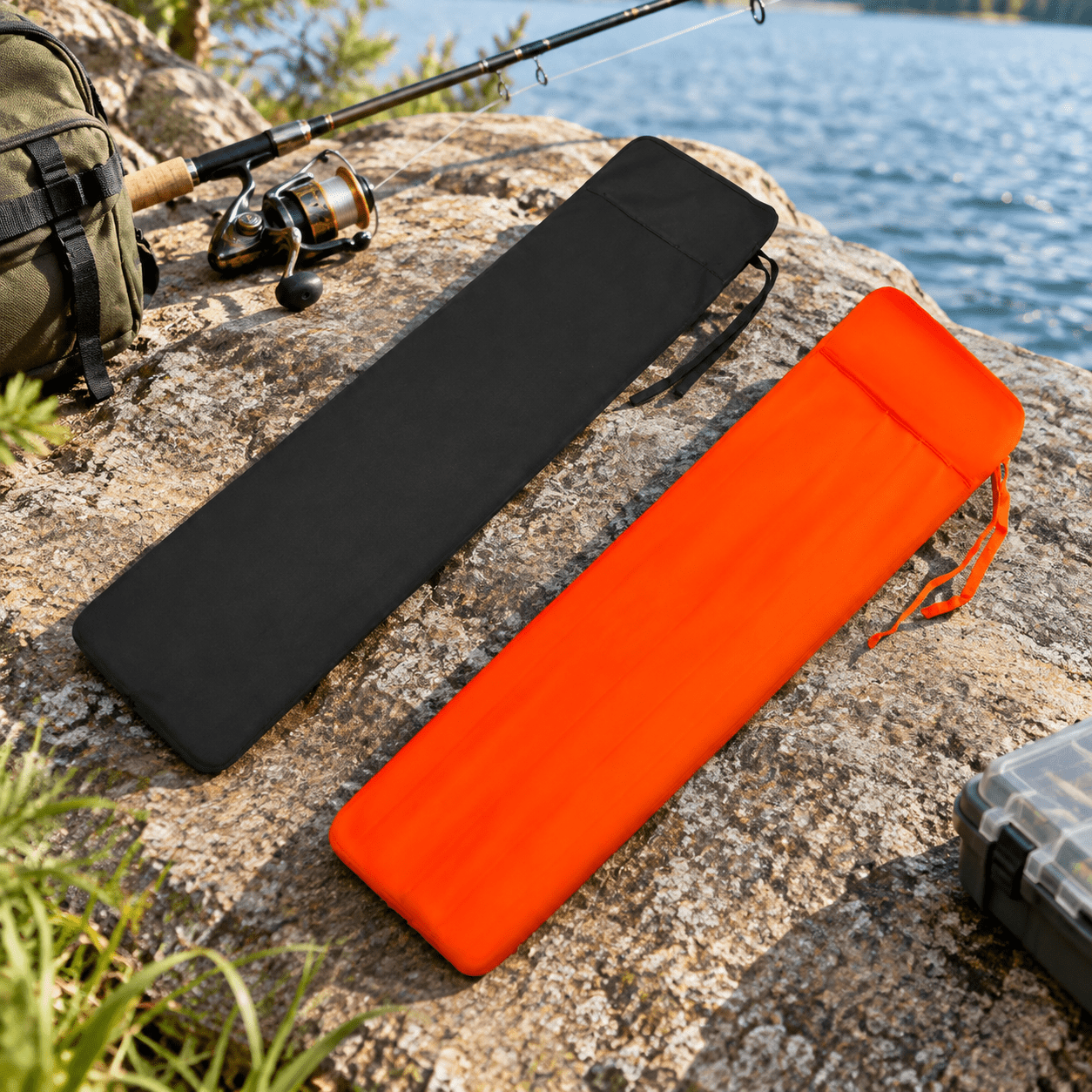 Neoprene Fly Rod Sleeve with 5 Compartments Fits 9 0 -9 6 4sec Rods with Extra Tip