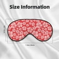 thumbnail image 5 of Naloa Red Hibiscus Flower Print Sleep Mask for Sleeper, Light Blocking Sleeping Eye Mask for Women Men, Eye Shade with Adjustable Strap for Travel, Nap,Meditation, 5 of 7