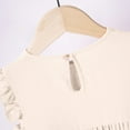 thumbnail image 5 of Lenpel Toddler Girls' Dress Ruffle Sleeveless Crew Neck Solid Color Dresses Casual Summer Outfits 2-9 Years, 5 of 7