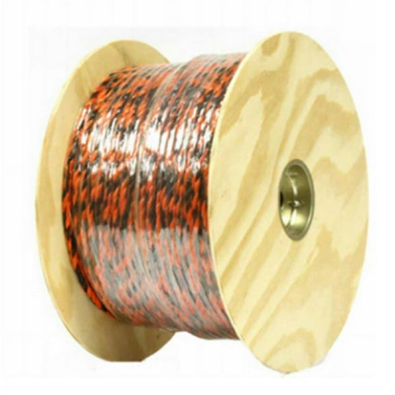 Mibro 644761TV Polypropylene Twisted Truck Rope, Black & Orange, 3/8" x 400', Each