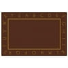 CARPET JUST THE ALPHABET BROWN 8FT X 12FT