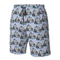 thumbnail image 5 of Naloa Police Car Men's Beach Shorts, Surfing shorts, Swim trunks, Quick Dry Swim Trunks for Surfing Beach Fun - Small, 5 of 9