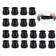 thumbnail image 1 of Protector de patas de silla 20 piezas Tapas de silicona para pies de silla con almohadillas de fieltro, Protectores de patas de silla redondos/cuadrados de silicona transparente para patas de silla y, 1 of 5