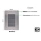 thumbnail image 2 of Placa Armada Inoxidable Ciega Igoto gris oscuro Igoto INOX, 2 of 3