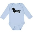 thumbnail image 3 of Inktastic Family Dog Short Haired Dachshund Boys or Girls Long Sleeve Baby Bodysuit, 3 of 5