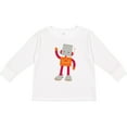 thumbnail image 3 of Inktastic Cute Robot, Silly Robot, Funny Robot, Robotics Boys or Girls Long Sleeve Toddler T-Shirt, 3 of 5