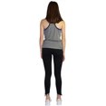 thumbnail image 4 of Indy 500 Womens 2-tone Racerback Tank Top, Grey, Small, 4 of 5