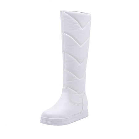 

Women Boots Warm Thick-soled Inner Heightening Flat-heel Thick Velvet High-top Snow Boots 4-6$ off 2nd