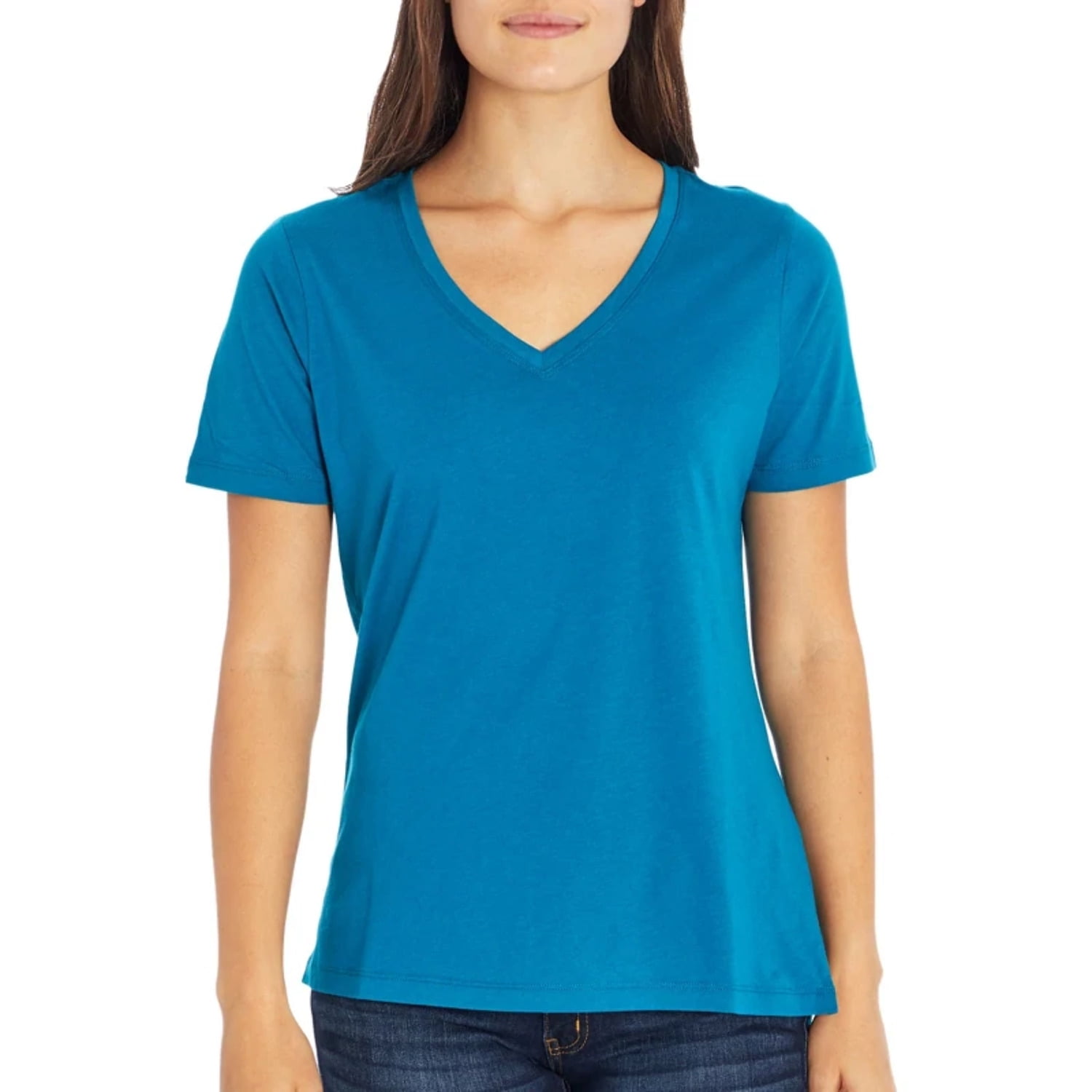 Eddie Bauer Ladies Short Sleeve V-Neck 