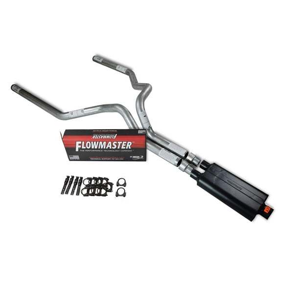 Chevy Silverado GMC Sierra 15-18 3" Dual exhaust Flowmaster 50 series muffler