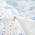 thumbnail image 4 of spefrowx Cartoon Marine Seashell Bedding for Teens, Blue Bow Starfish Duvet Cover Full, Stars Reversible, 3-Piece, 1 Duvet Cover and 2 Pillowcases, 4 of 6