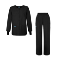 thumbnail image 1 of Adar Universal Women's Scrub Set - Warm-Up Scrub Jacket and Elastic Pull-On Pants, 1 of 5