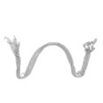 thumbnail image 1 of Collares de clavícula Cierre de langosta de acero inoxidable Cadenas colgantes extendidas en forma de O aplanadas, 1 of 5