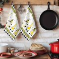 thumbnail image 6 of Lemon Gnomes Kitchen Towels Set of 3, Farmhouse Botanical Fruits Black Plaid Absorbent Dish Towels for Kitchen, Microfiber Hand Towel, Quick Drying Tea Towel for Cleaning Decorative Dishcloths, 6 of 7