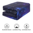 thumbnail image 3 of REGALWOVEN Twin All-season Quilted Comforter Set Reversible Galaxies Purple with 1 Pillowcase, 3 of 7