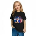 thumbnail image 6 of Jinhomg Summer Shirts for Girls 2025, Fashion America Flag Patriotic Tees Casual Short Sleeve 4th of July Tops Toddler Kids Holiday Party Clothes Black 5 Years, 6 of 9