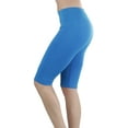 thumbnail image 3 of ToBeInStyle Women's Nylon 19" Knee Length Legging Shorts, 3 of 3