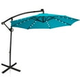 thumbnail image 2 of Costway 90" Turquoise 360√Ç¬∞ Rotation Offset Patio Umbrella, Water Resistant, 2 of 12