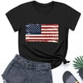 thumbnail image 2 of CFLVAEK American Flag Shirt Kids 4th of July Patriotic Tshirts Casual Short Sleeve Cotton Tshirts Independence Day Crewneck Tops 7 Years, 2 of 9