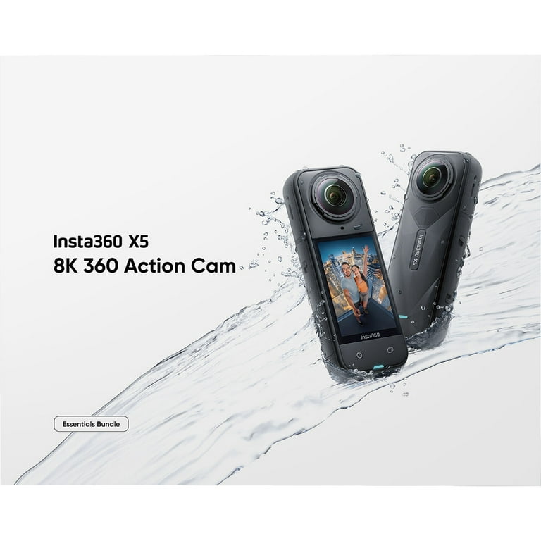 Insta360, Action Camera, X5 8K 360, Waterproof 49ft - Walmart.com
