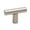 Matte Nickel, variant on Alno A2802-MB Vita Bella 1-3/4" Modern Smooth T Bar Cabinet Knob / Drawer Bar Knob - Black