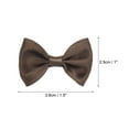 thumbnail image 2 of Unique Bargains 30pcs Dark Brown Bow Ties 1.5"x1" Mini Bowknot for Crafting Little Satin Bows, 2 of 5