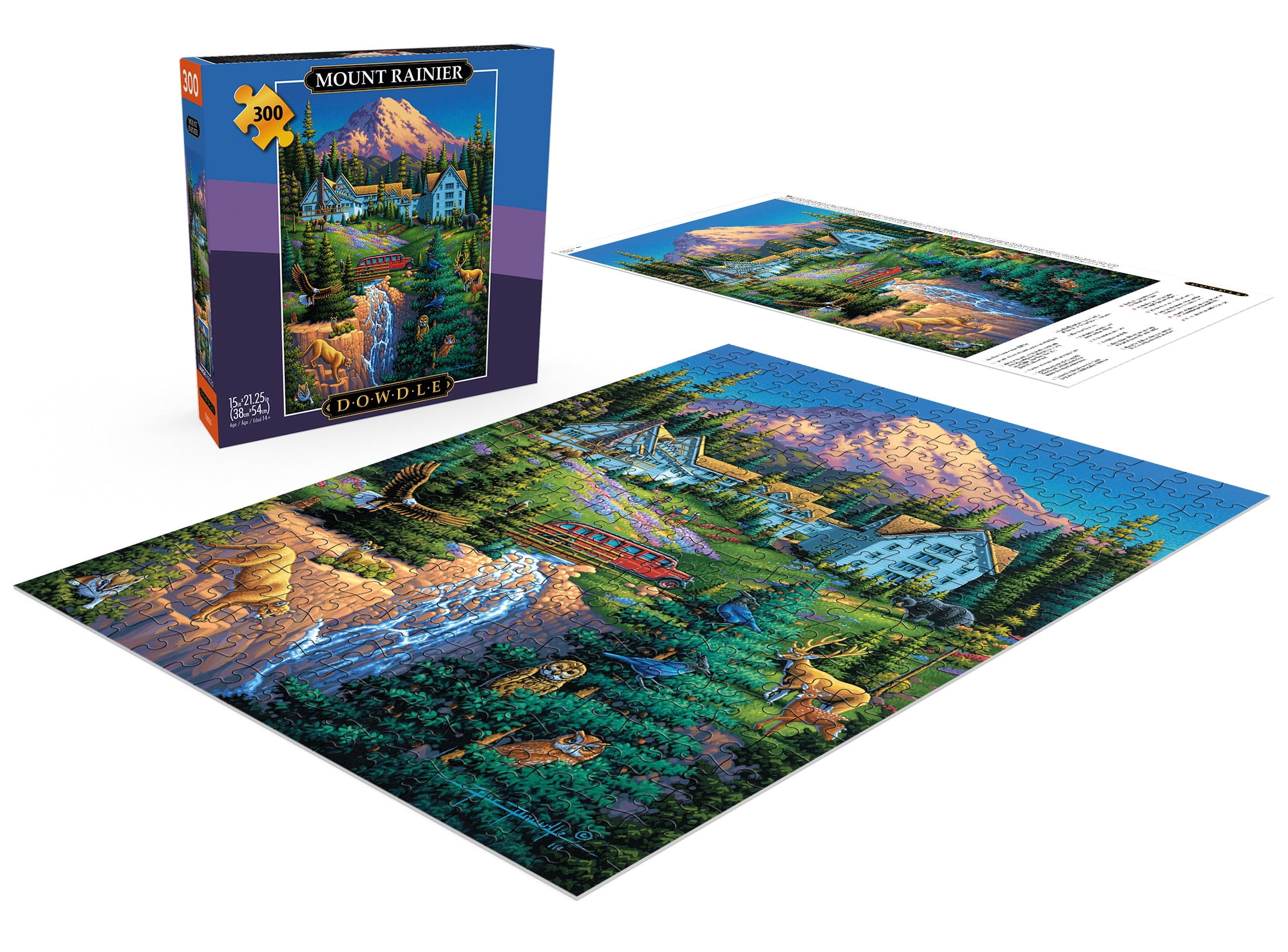 Buffalo Games Eric Dowdle Mount Rainier 300-Piece Interlocking Jigsaw Puzzle for Adults Ages 14+