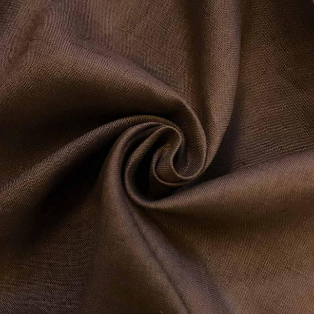 Linen Fabric 60" Wide Natural 100 Linen By The Yard (Brown) Walmart