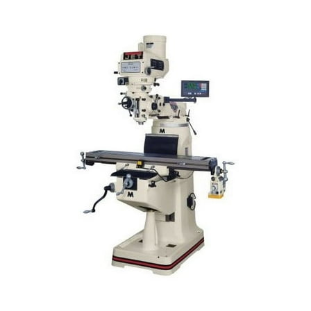 JET 690161 Mill with ACU-RITE 200S Digital Readout, X Powerfeed and Y Powerfeed Installed