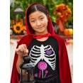 thumbnail image 2 of Ribcage Xray Candy Halloween Shirts for Kids Toddler Dabbing Skeleton Shirt 5T Black, 2 of 6