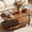 Rust Brown, variant on Gasee 47" Oval Wooden Coffee Table with Metal Frame for Apartments, Living Room, Rust Brown