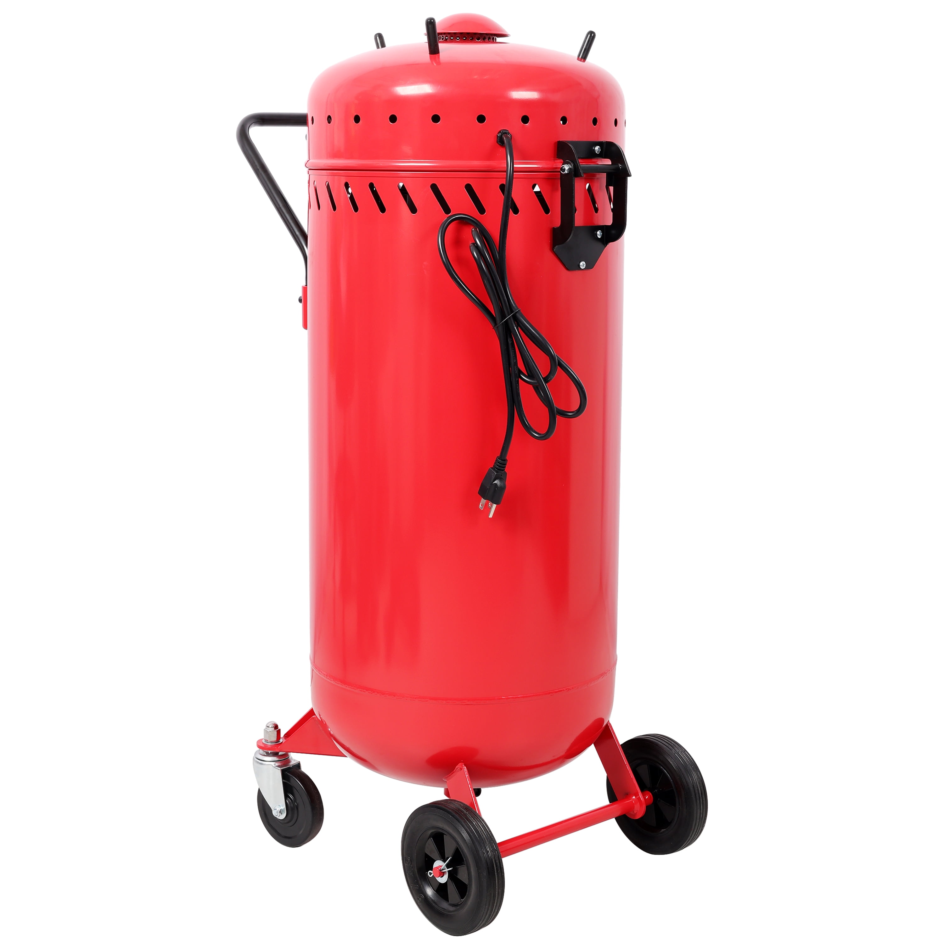 Vacuum Sandblaster with Dust Collection, 1200W Turbine, Dual Sealed Lids, Heavy-Duty Casters