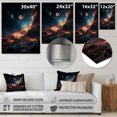 thumbnail image 4 of Designart "Celestial Worlds III" Galaxies Metal Wall Art Prints, 4 of 5