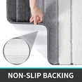 thumbnail image 7 of MINKUROW Bath Mat Bathroom Rug Absorbent Non-Slip Washable Shower Floor Mats Small Carpet 16"x24",Dark Gray Light Grey and White, 7 of 7