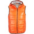 thumbnail image 1 of Aeropostale - Chaleco acolchado con capucha y cremallera completa para hombre, naranja, pequeño Aeropostale Chaleco acolchado, 1 of 1