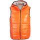 thumbnail image 1 of Chaleco acolchado ligero Aeropostale con capucha y cremallera completa naranja grande, 1 of 1