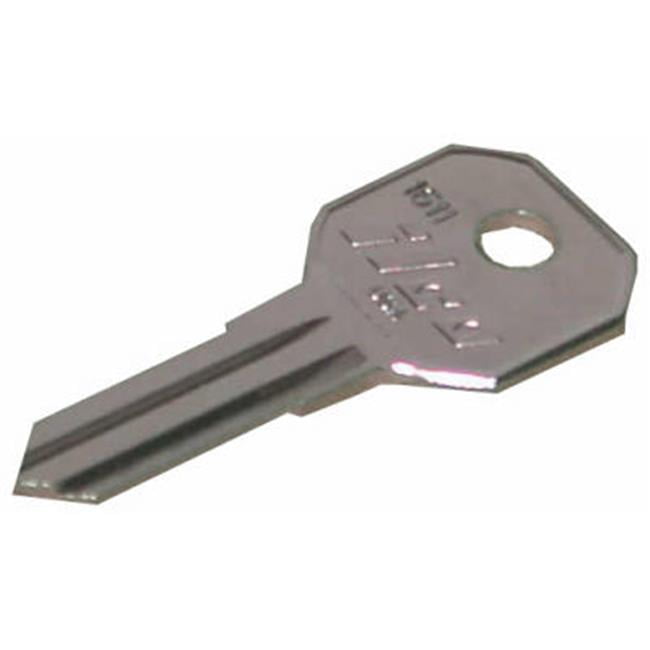 Kaba 1611 Gas Cap Key, Nickel Plated Brass, Pack of 10