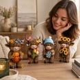 thumbnail image 7 of 4 Pcs Whimsical Highland Cow Figurine Set, Lovely Farmhouse Four‑Season Cow Collection, Unique Highland Cow Gifts For Shelf And Mantel Display, 7 of 7