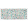 thumbnail image 1 of Cartoon Kitchen Mat, Colorful Doodle Floral Pattern Polka Dots Blooming Nature Influenced Abstract, Plush Decorative Kitchen Mat with Non Slip Backing, 47" X 19", Multicolor, by Ambesonne, 1 of 1