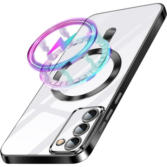 Designed for Samsung Galaxy S23 Plus 5G Case Clear Compatible with MagSafe Shockproof Protective Cell Phone Cases Cover Flexible Covers Soft Edge case for Galaxy S23 Plus case