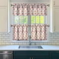 thumbnail image 5 of Strawberry Kitchen Curtains Valances and Tiers Set for Windows,Cute Bathroom Window Curtain Valance 3 Piece Sets,Kitchen Decor for Living Room,54''''x 24'''', 5 of 6